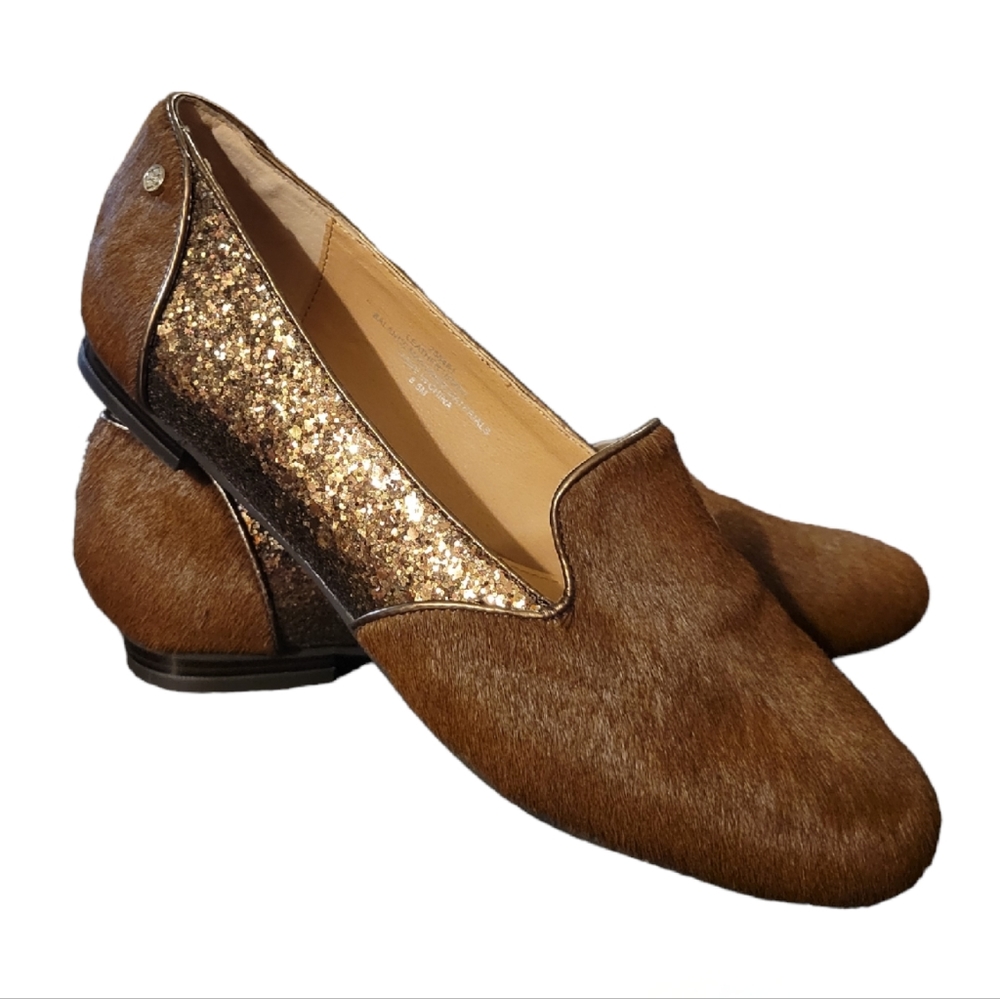 Iman sparkles, real calf hair, size 8.5